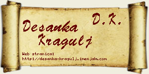 Desanka Kragulj vizit kartica
